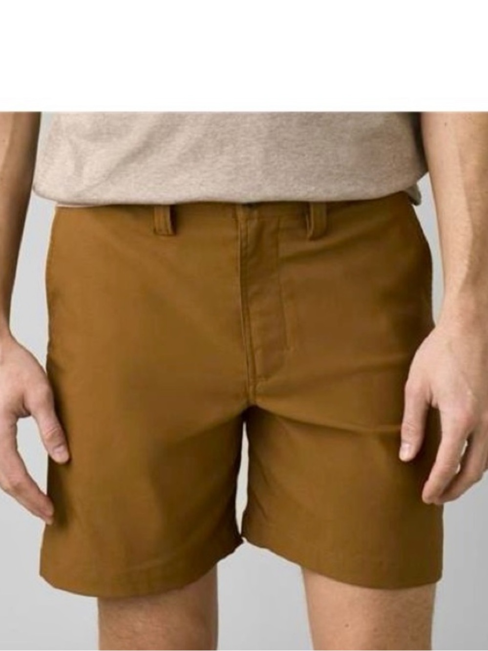 Prana Alameda 7” Shorts Men’s Size 40 Outdoor Hiking Climbing Pockets Cafe Brown